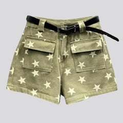 Straight jean skirt for women