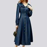 Classic flared denim jeans dress