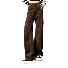 Color baggy jeans for women