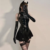 Cute Black Devilish Queen Outfit Set