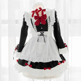 Cute Red Bows Maid Dress EE0955