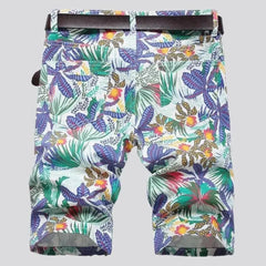 Skinny denim shorts for men