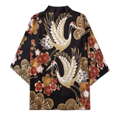 Painting Crane Kimono