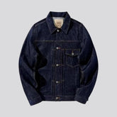 Dark medium fit men's jeans jacket