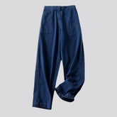 Dark pattern casual wide women's jeans