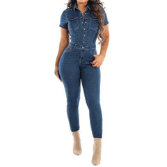 Denim jumpsuit for women