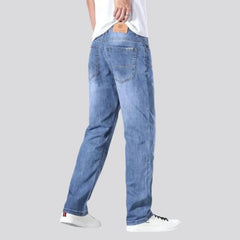 Sanded thin jeans for men