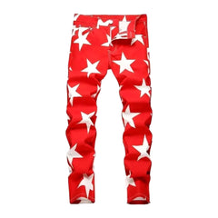 Fashionable skinny men's jean pants