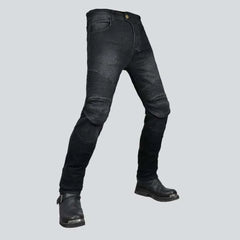 Casual men's moto jeans