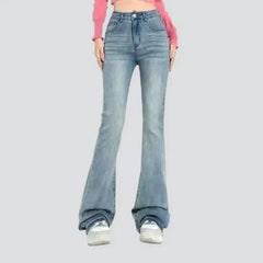 Bootcut sanded jeans for ladies