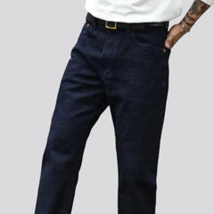 Selvedge straight jeans for men