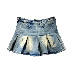 Fashion sanded jean skort for ladies