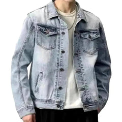 Fashion vintage denim jacket for men