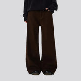 Fashionable baggy-fit men's denim pants