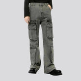 Fashionable faded men's jeans