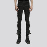 Fashionable mid-rise vintage men's jeans
