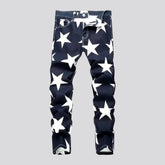 Fashionable skinny men's jean pants