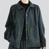 Fashionable street style women's jean chore jacket
