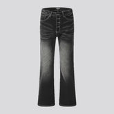 Fashionable wide fit boho men's jeans