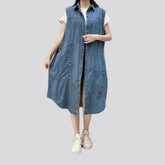 Fashionable women's jean vest