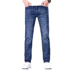 High rise tapered men's jeans
