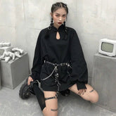 Gothic Cheongsam Style Loose Shirt Dress