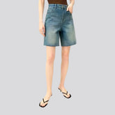 High waist women's jean shorts