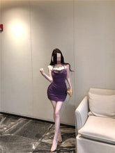 Gothic Lace Patchwork Spaghetti Strap Bodycon Mini Dress