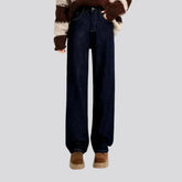 Insulated straight-leg jeans for ladies