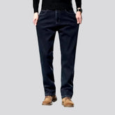 Insulated stretchable classic men's jeans