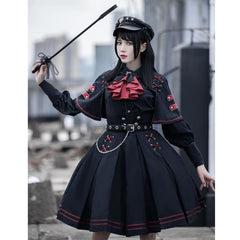 Japanese Style Gothic Retro Chic Punk Lolita Dress Set