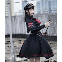 Japanese Style Gothic Retro Chic Punk Lolita Dress Set