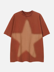 Star Print Washed Tee