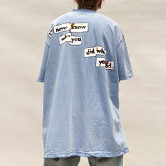 Distorted Portrait Graphic Cotton Tee