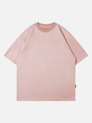 Solid Basic Essential Suede Tee