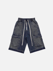We Love Street Vintage Pocket Denim Shorts
