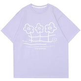Three Flowers Small Flower Graphic Tee