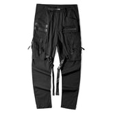 Combat Ribbons Pockets Cargo Pants