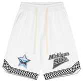 Letters Stars Print Shorts