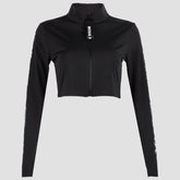 Dark Personality Side Graffiti Cropped Long Sleeve Tee