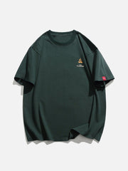 Plastisol Printing Camping Elements Tee