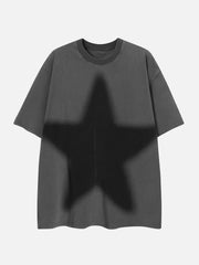 Star Print Washed Tee