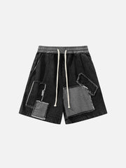 Fringe Patchwork Shorts