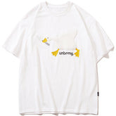 Big White Goose Embroidered Tee