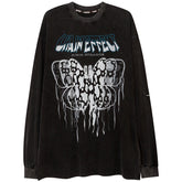 Leopard Star Butterfly Print Sweatshirt