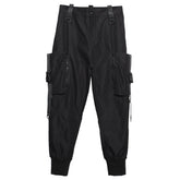 Functional Detachable Pocket Ribbons Cargo Pants