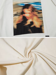 Blur Girl Print Tee