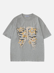 Skeleton Foam Printing Tee