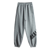 Asymmetry Print Harem Pants