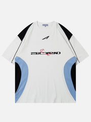 Patchwork Contrasting Color Tee